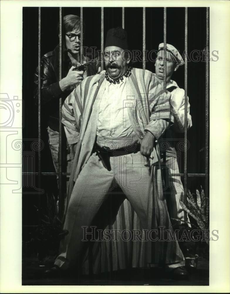 1987 Press Photo Mark Thomsen, Francois Loup and Bonaventura Bottone in Opera- Historic Images