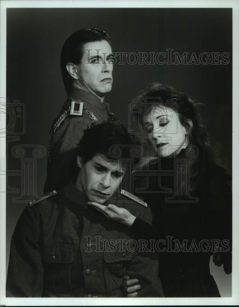 1991 Press Photo Texas Mime Theatre&#39;s &quot;Opus Mime&quot; - &quot;Woyzeck&quot; scene - hca62263- Historic Images