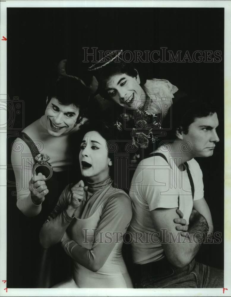 1993 Press Photo Members of the Texas Mime Theater in "Better Left Unsaid"- Historic Images