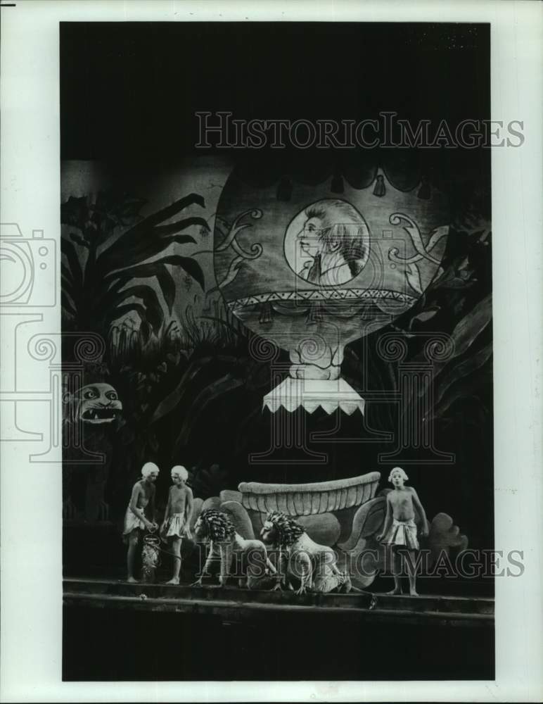 1985 Press Photo Cast of Houston Grand Opera&#39;s Production of &quot;The Magic Flute&quot;- Historic Images