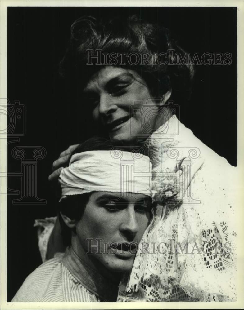 1979 Press Photo Brett Cullen, Madalena Nicol in &quot;The Seagull&quot; Univ of Houston- Historic Images