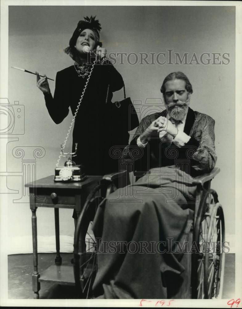 1978 Press Photo Scene from "The Man Who Came to Dinner," University of Houston- Historic Images