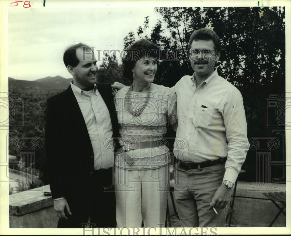 1985 Press Photo Texas Opera Theater Board Members and Joseph Shenker at Party- Historic Images