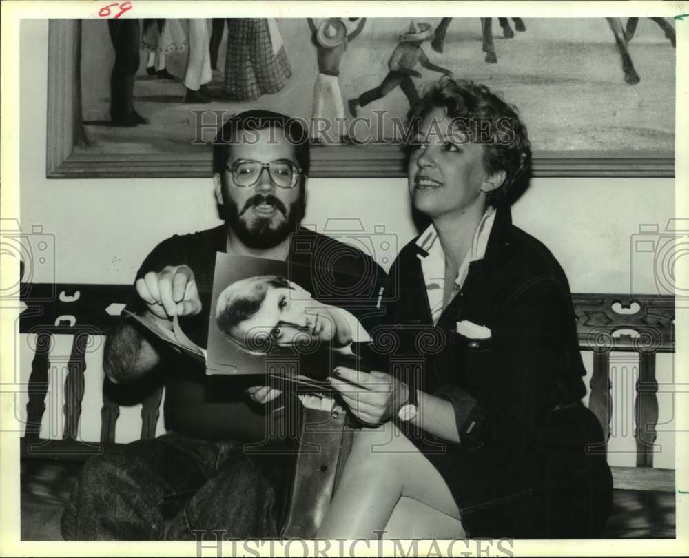 1985 Press Photo Texas Opera Theater&#39;s Jane Weaver and Scott Heumann at La Fonda- Historic Images