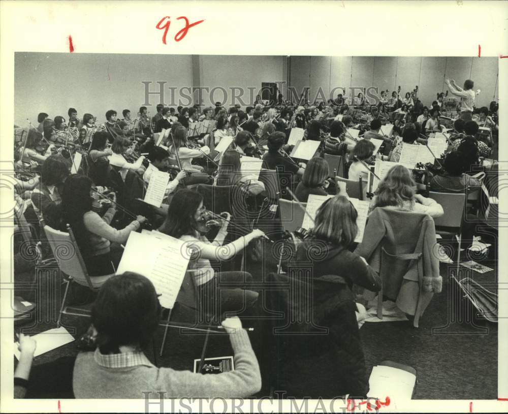 1978 Press Photo All State Symphony orchestra rehearses - Houston Astrohall- Historic Images