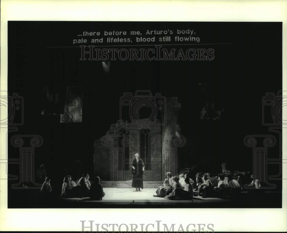 1988 Press Photo Performers in Lucia di Lammermoor, Texas Opera Theater- Historic Images