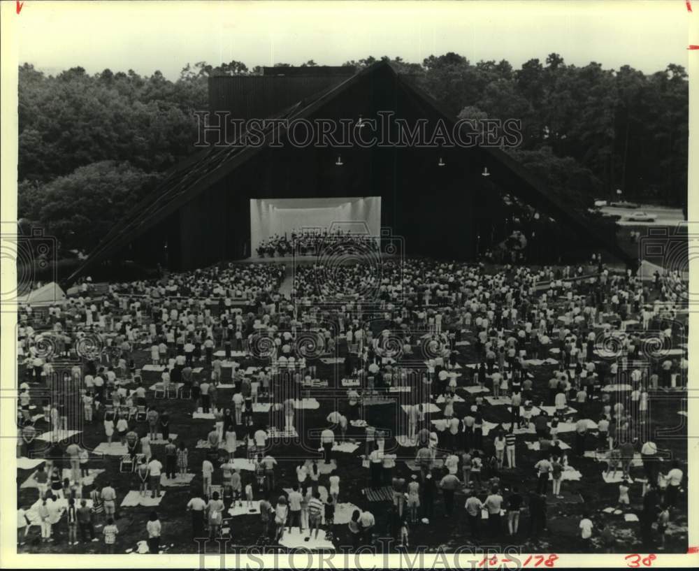 1978 Press Photo Fans for Houston Symphony Orchestra, Miller Theater, Houston- Historic Images