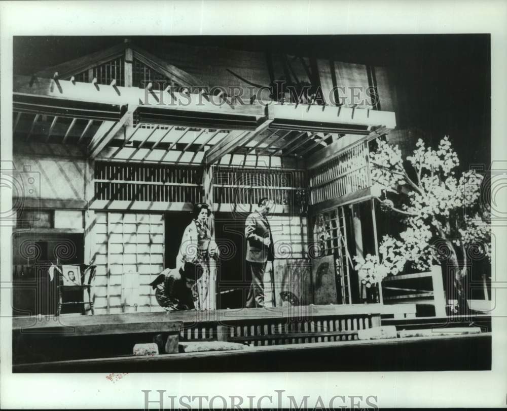 1983 Press Photo Houston Grand Opera Cast Members In &quot;Madama Butler&quot; - hca63015- Historic Images