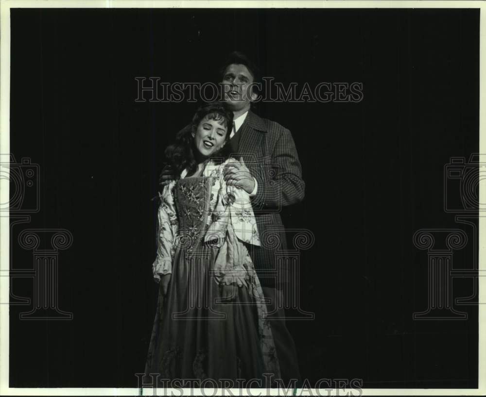 1993 Press Photo Scene from&quot;Brigadoon&quot; at Theatre Under The Stars in Houston, TX- Historic Images