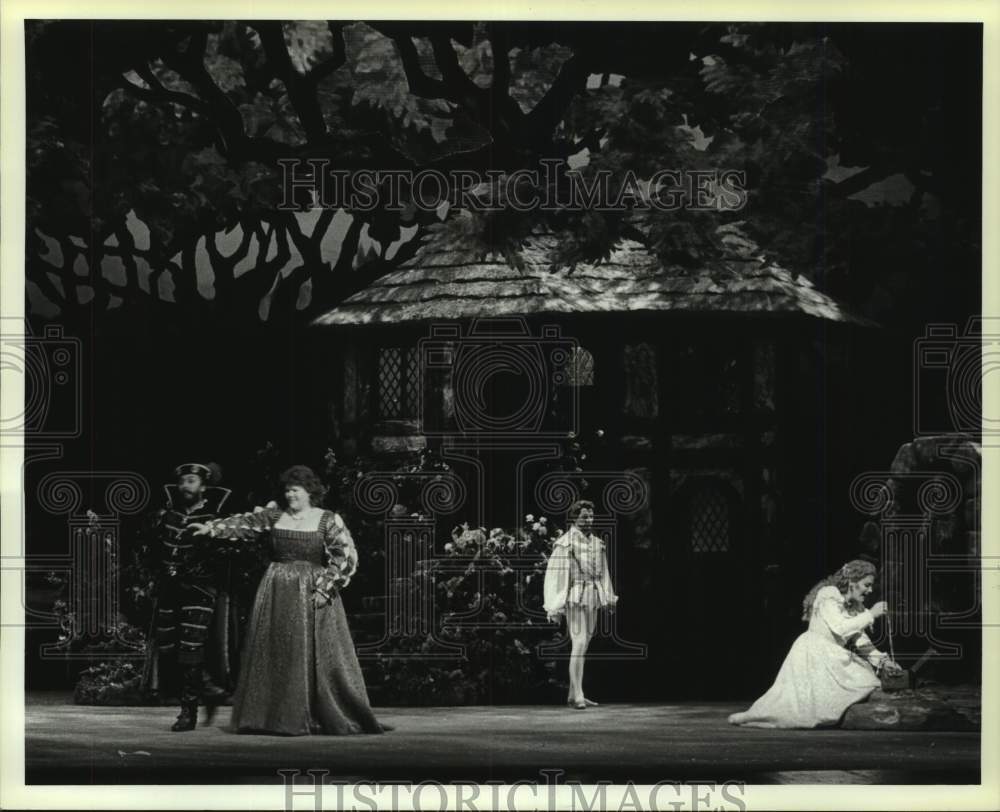 1985 Press Photo Houston Grand Opera, Seattle Opera Co-Produce "Faust"- Historic Images