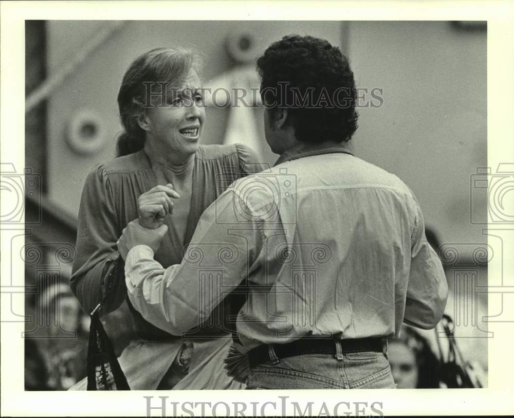 1985 Press Photo Josephine Barstow, Francisco Araiza in &quot;La Traviata&quot;, Houston- Historic Images