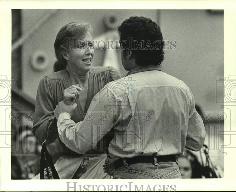 1985 Press Photo Josephine Barstow, Francisco Araiza in "La Traviata", Houston- Historic Images