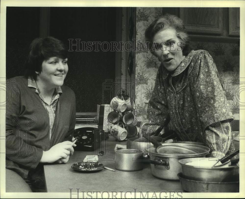 1987 Press Photo Night Mother, Close Ties, Nina Vance Alley Theater, Houston- Historic Images