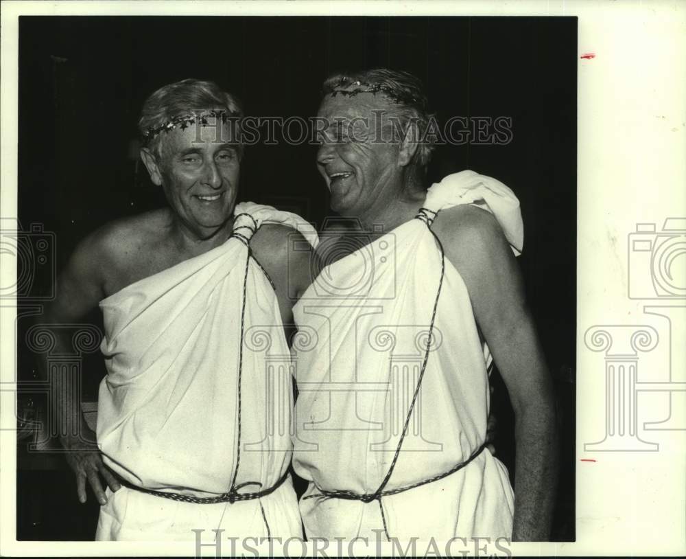 1988 Press Photo Theater Under The Stars Tom Foster, Steve Cowan, Houston, Texas- Historic Images