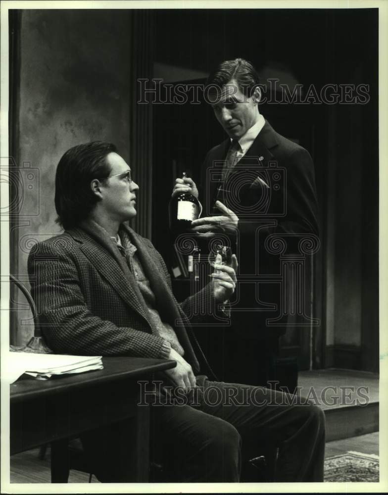 1987 Press Photo Scene From &quot;The Common Pursuit, Alley Theater, Houston, Texas- Historic Images