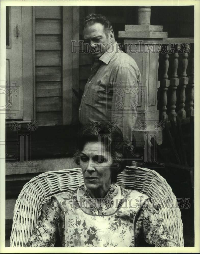 1988 Press Photo Nan Martin, Jim Jeter in &quot;All My Sons&quot;, Alley Theatre, Houston- Historic Images