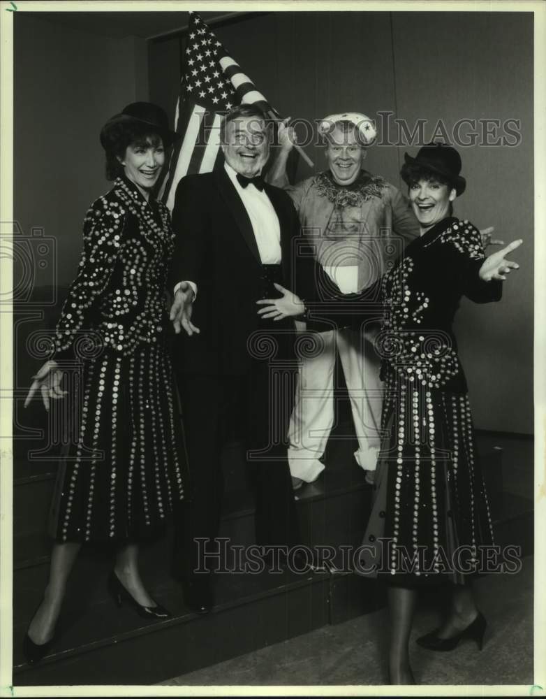 1987 Press Photo Cast of Theater Under the Stars fund raiser in Houston- Historic Images