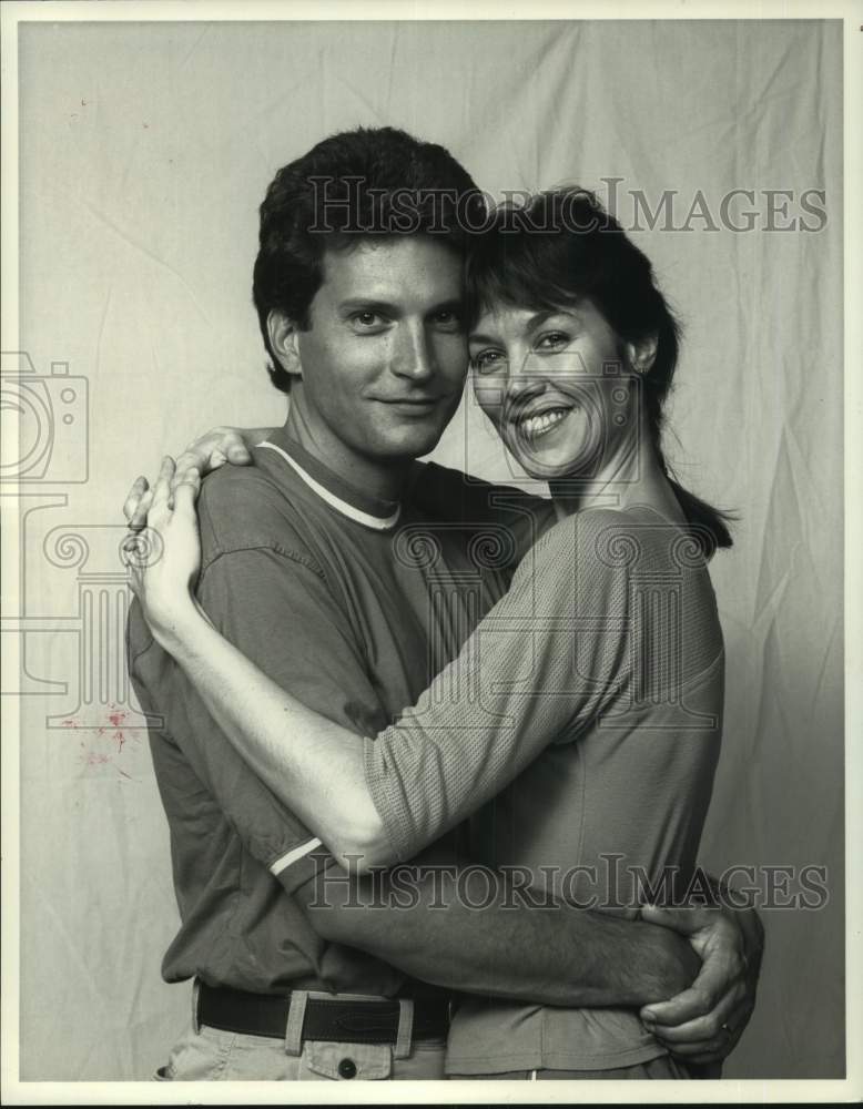 1988 Press Photo Rex Smith, Lynne Wintersteller; TUTS&#39; play &quot;Baby&quot; in Houston- Historic Images