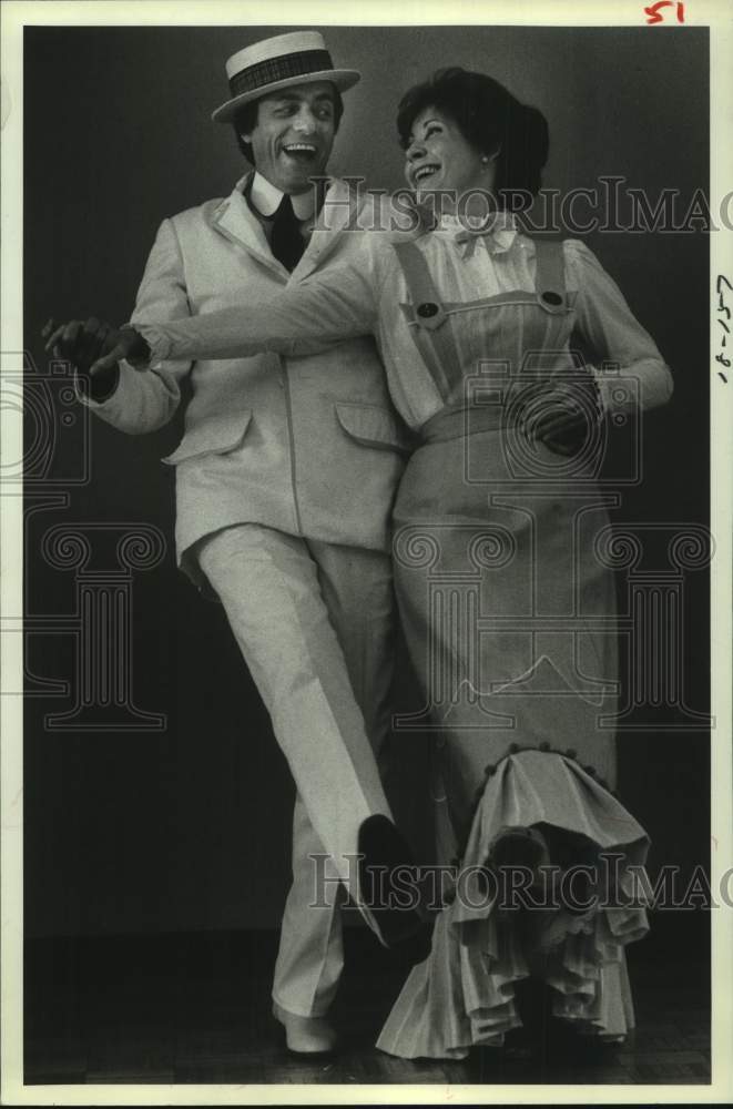 1981 Press Photo TUTS&#39; production of &quot;Music Man&quot; - Jay Stuart, Diane Tobola - TX- Historic Images