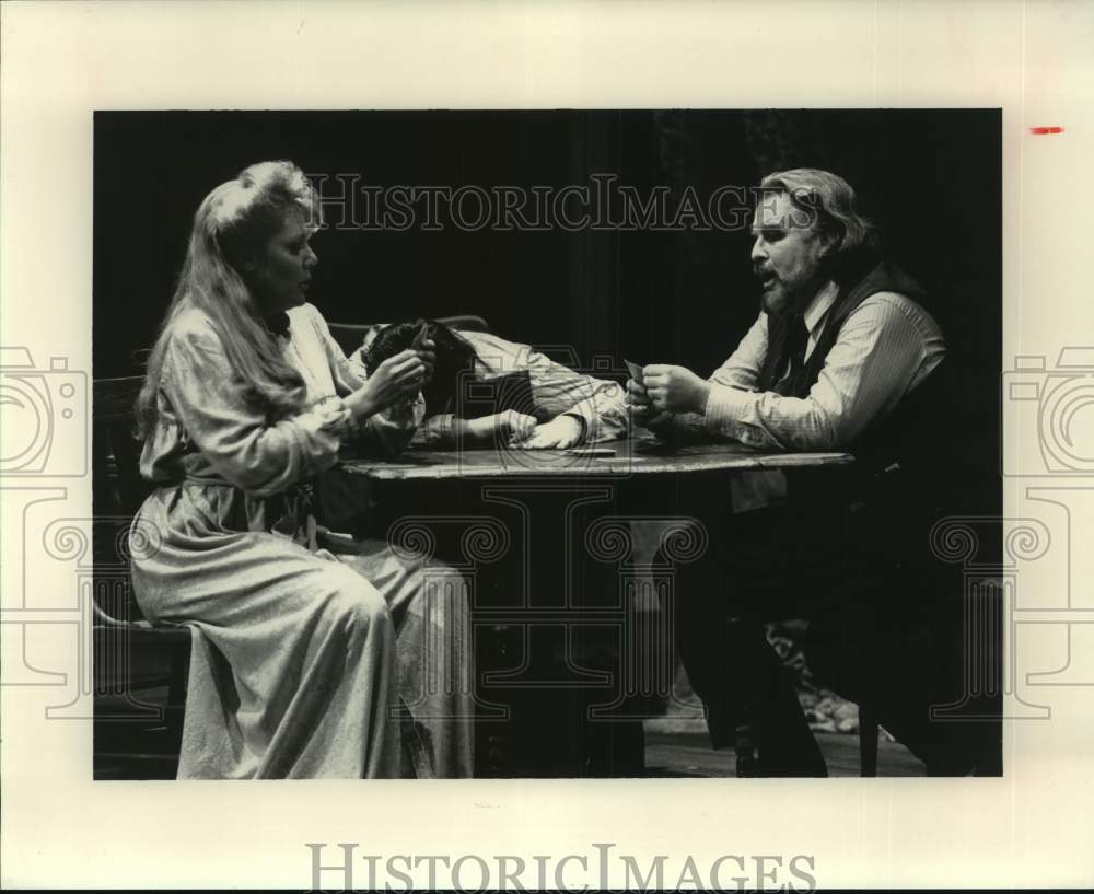 1991 Press Photo Cast Members In Santa Fe Opera&#39;s &quot;La Fanciulla Del West&quot;- Historic Images