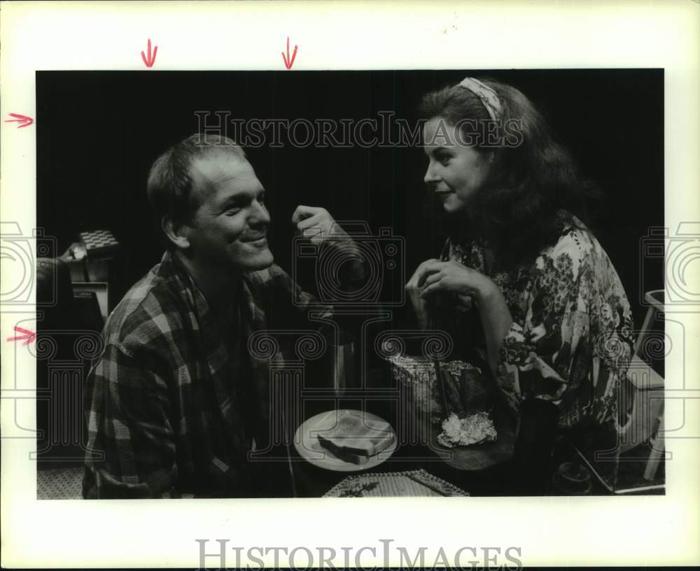 1988 Press Photo &quot;Frankie &amp; Johnny in the Claire de Lune&quot; - Houston&#39;s Alley- Historic Images