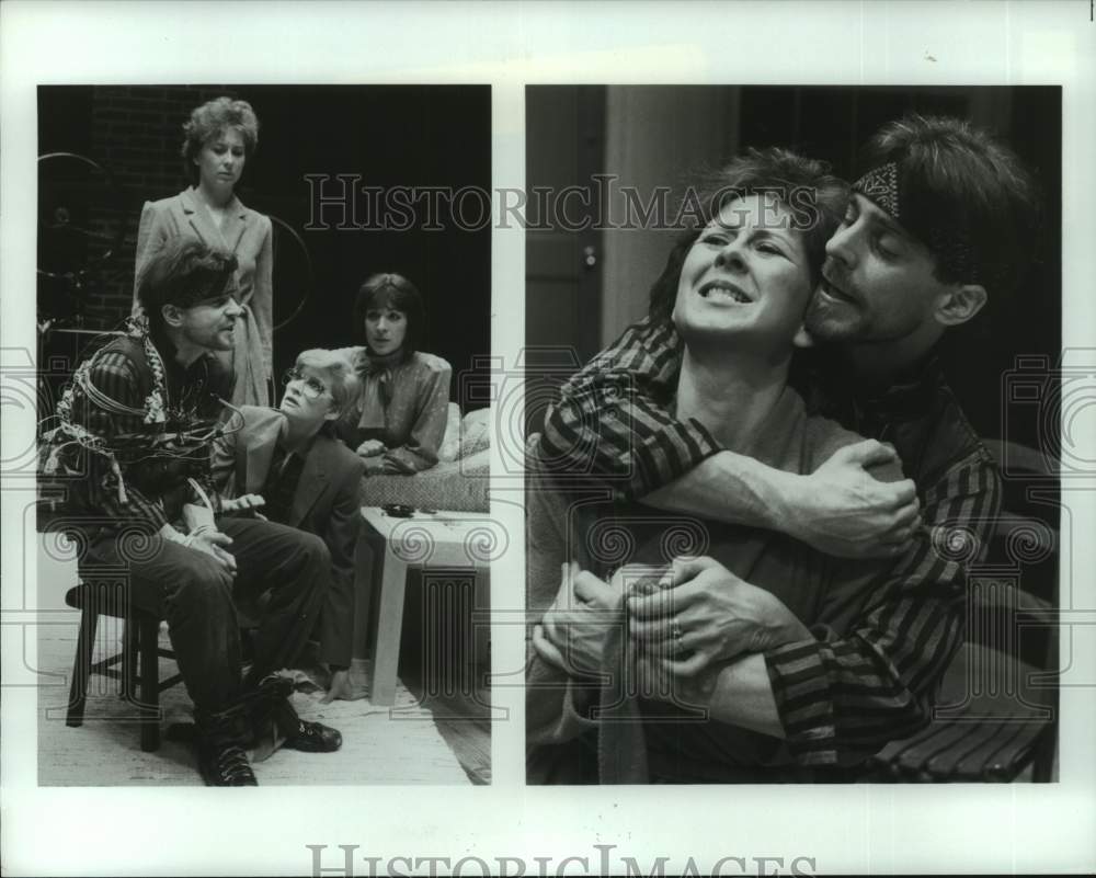 1988 Press Photo Scenes from &quot;Extremities&quot; at Alley Theater in Houston- Historic Images