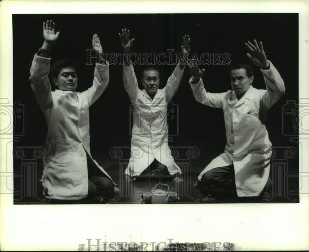 1988 Press Photo Actors In A Class C Trial In Yokohoma, Nina Vance Alley Theater- Historic Images