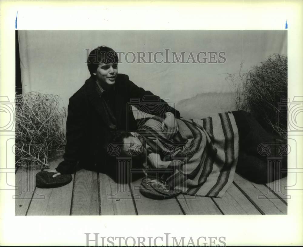 1988 Press Photo Scene in &quot;The Voice of the Prairie&quot; at Alley Theater in Houston- Historic Images