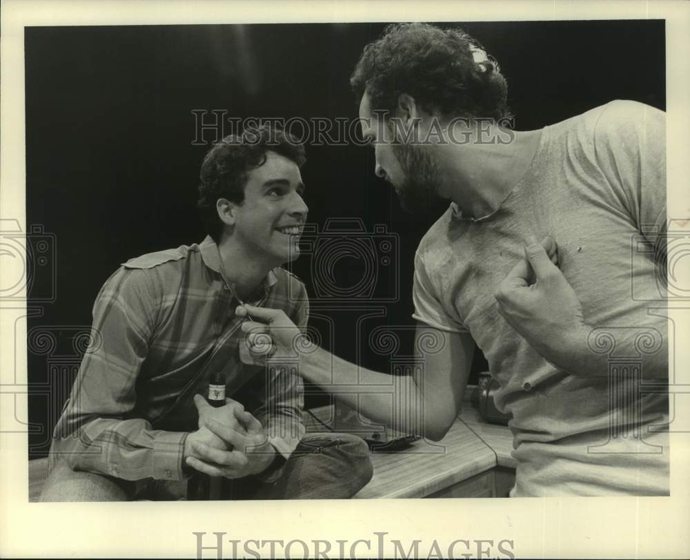 1988 Press Photo Scene from play &quot;True West&quot; at the Alley Theater in Houston- Historic Images