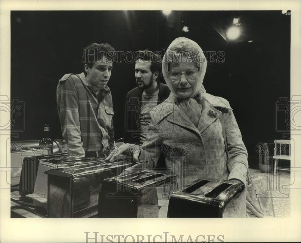 1988 Press Photo Scene from play &quot;True West&quot; at the Alley Theater in Houston- Historic Images