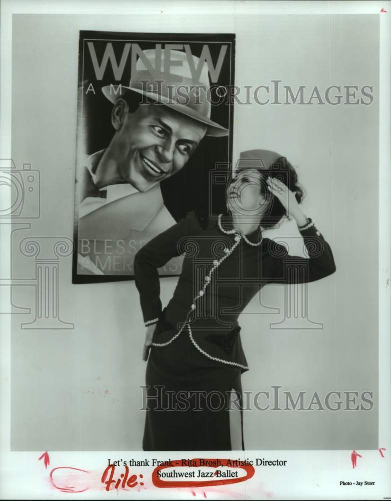 1997 Press Photo Southwest Jazz Ballet artistic director Rita Brosh - Houston- Historic Images