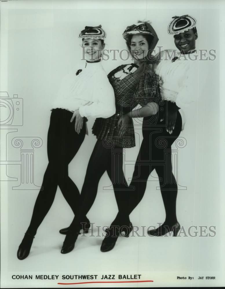 1990 Press Photo Dancers of Cohan Medley Southwest Jazz Ballet - hca63910- Historic Images