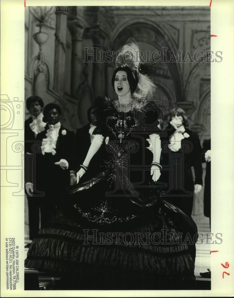 1979 Press Photo Maria Ewing in Houston Grand Opera's "La Cenerentola"- Historic Images