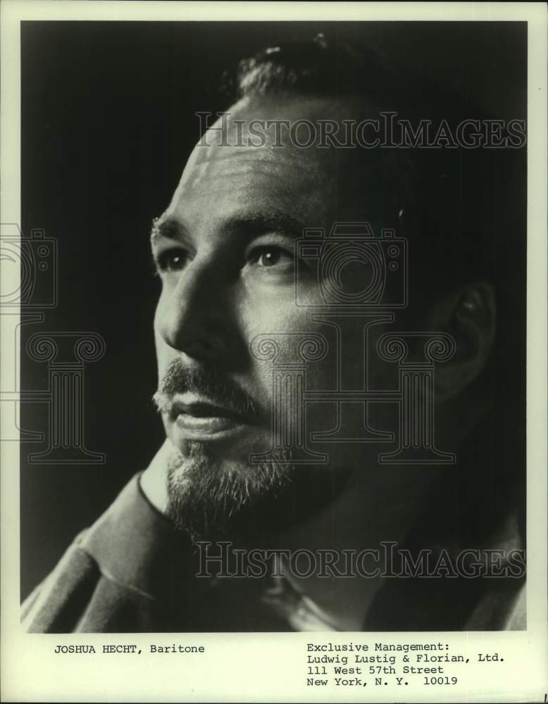 1979 Press Photo Joshua Hecht, Baritone - Houston Grand Opera - hca63977- Historic Images