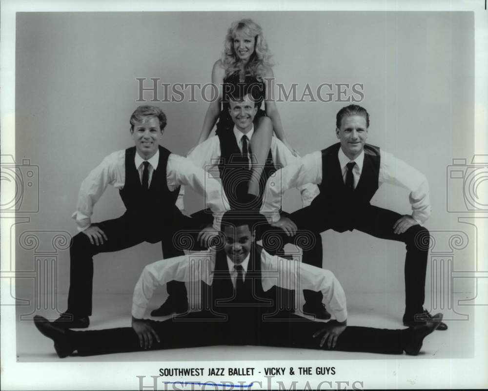 1988 Press Photo Members of the Southwest Jazz Ballet - Vicky &amp; The Guys- Historic Images