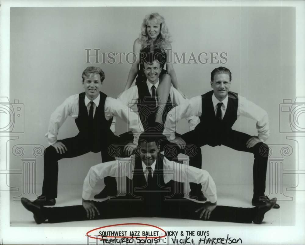 1991 Press Photo Members of the Southwest Jazz Ballet - &quot;Vicky &amp; The Guys&quot;- Historic Images