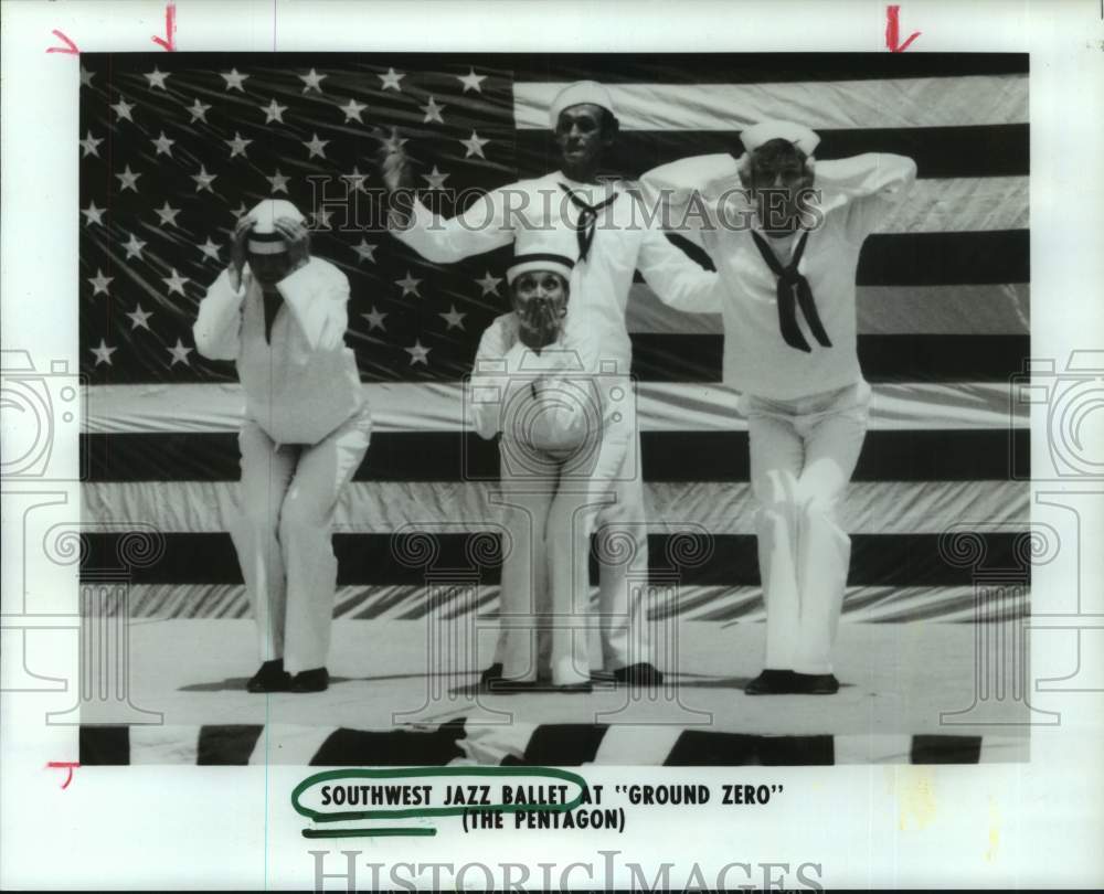 1993 Press Photo Members of the Southwest Jazz Ballet, Ground Zero-The Pentagon- Historic Images