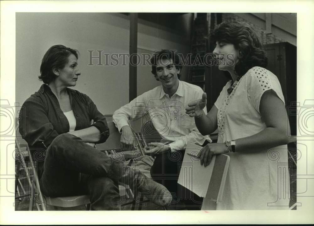 1984 Press Photo &quot;Fidelio&quot; rehearsal - Houston Grand Opera - hca64314- Historic Images