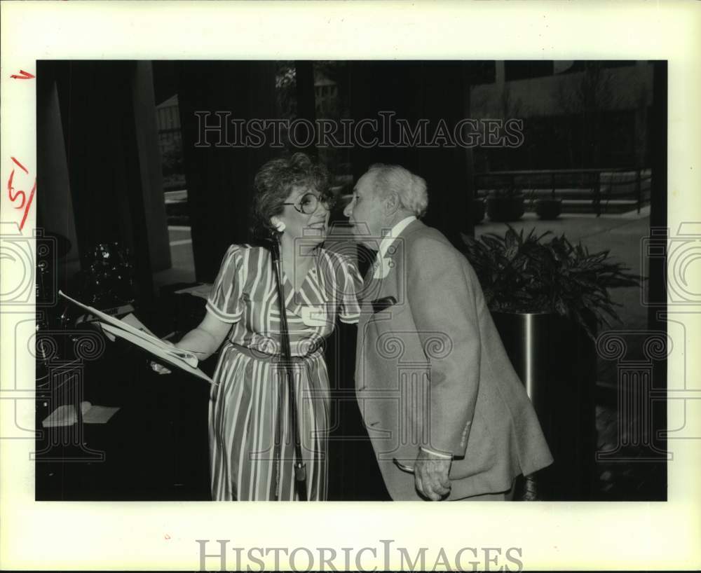 1984 Press Photo Johanna and Robert Hoffman; Houston Grand Opera casino event- Historic Images