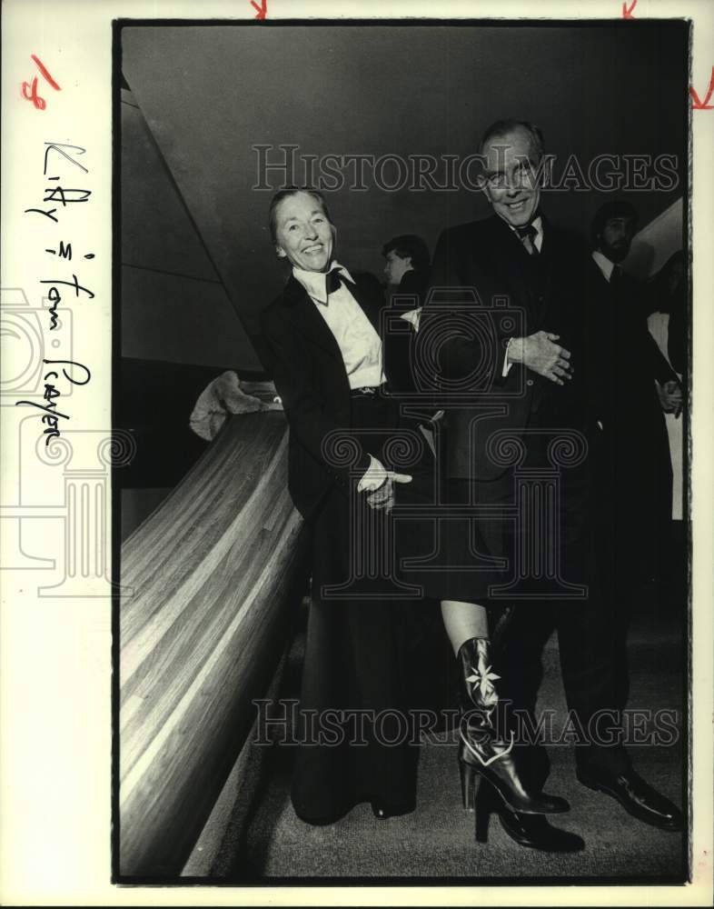 1979 Press Photo Tom & Kitty Player at Alley Theater's "Artichoke" - Houston- Historic Images