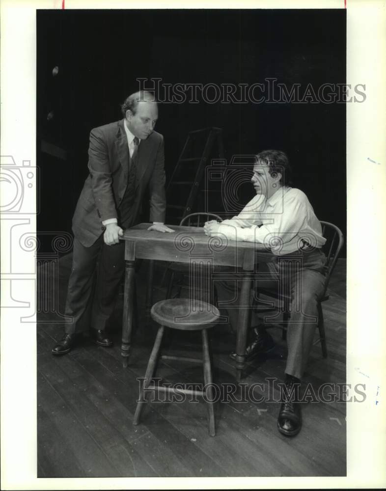 1993 Press Photo Thomas Derrah, Mark Guin in &quot;Our Town&quot; - Alley Theater, Houston- Historic Images