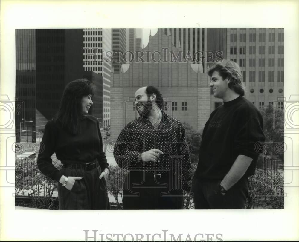 1990 Press Photo Cast members of Houston's Alley Theater play "Jeckyl and Hyde"- Historic Images