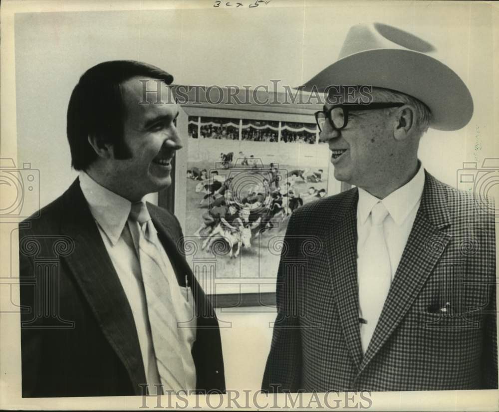 1970 Press Photo Joe Howington and Robbie Robertson, Houston Livestock Show- Historic Images