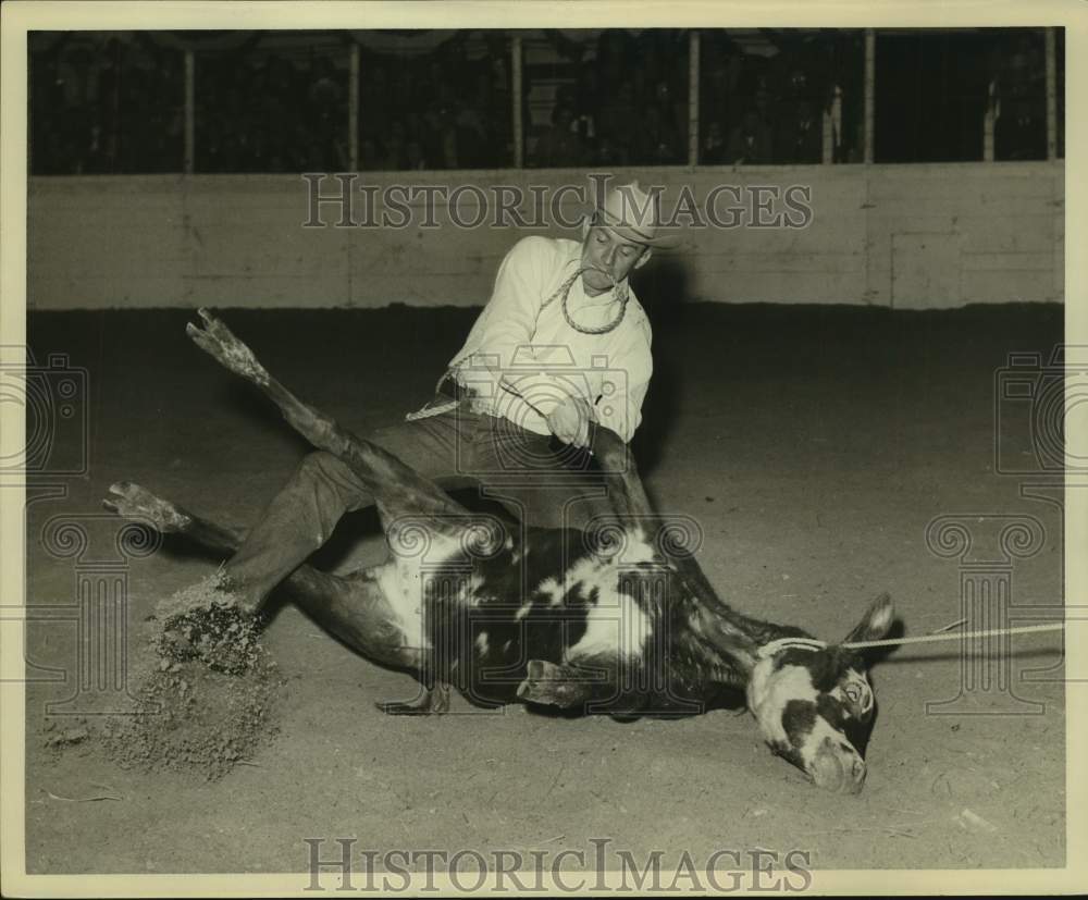 1965 Press Photo Competitor At the Houston Livestock Show and Rodeo - hca64773- Historic Images