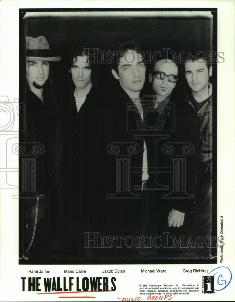 1996 Press Photo The Wallflowers - American rock band - hca64811- Historic Images