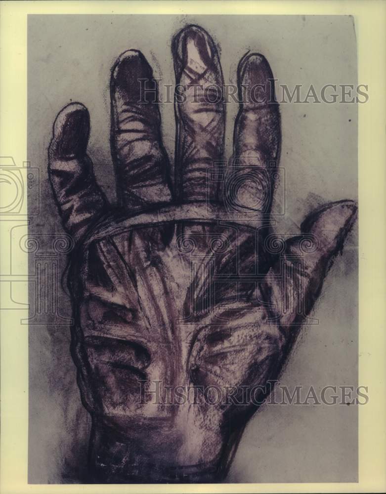 1987 Press Photo "Salome" set design artwork by Jim Dine for Houston Grand Opera- Historic Images