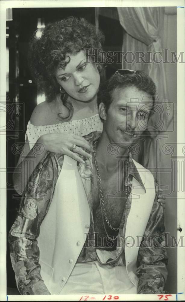 1982 Press Photo Scene from "Porno Stars at Home" at Stages in Houston- Historic Images