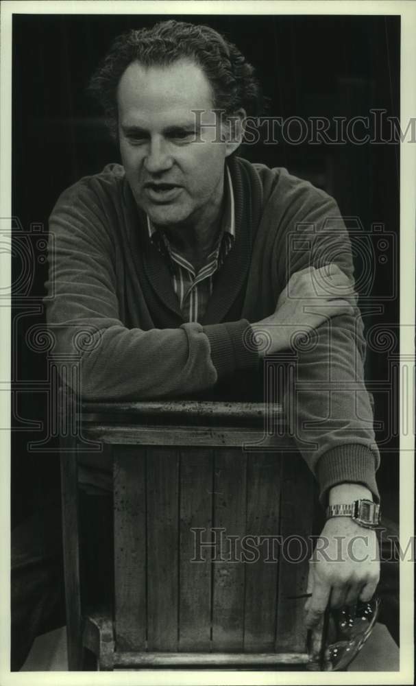 1983 Press Photo Director Romulus Linney at Nina Vance Alley Theater, Houston- Historic Images