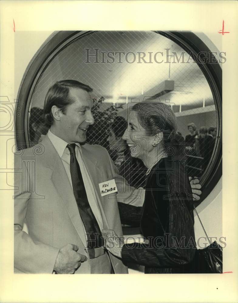 1984 Press Photo Dancer Kenneth McCombie and Harriet Bath of Houston Ballet- Historic Images