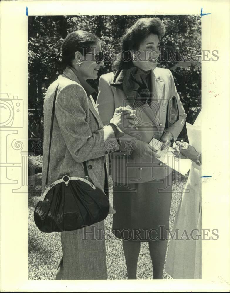 1985 Press Photo Laurie O&#39;Connell &amp; Pepe Anderson plan Houston Ballet&#39;s Ball- Historic Images